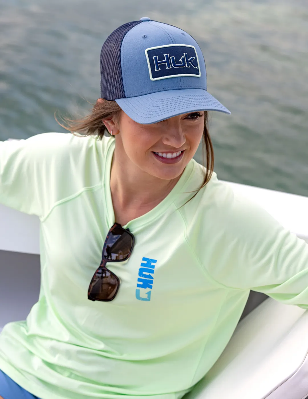 Womens Bold Patch Trucker Hat