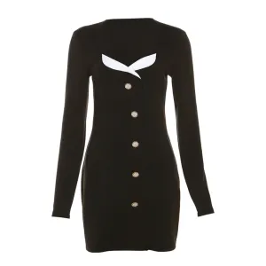 Women's Urban Color Block Dress