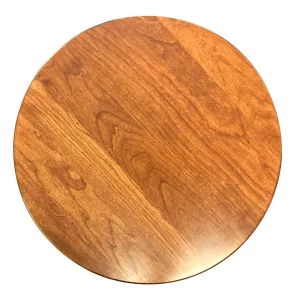 Wooden Round Lazy Susan, Cherry Wood, Washington Cherry Stain