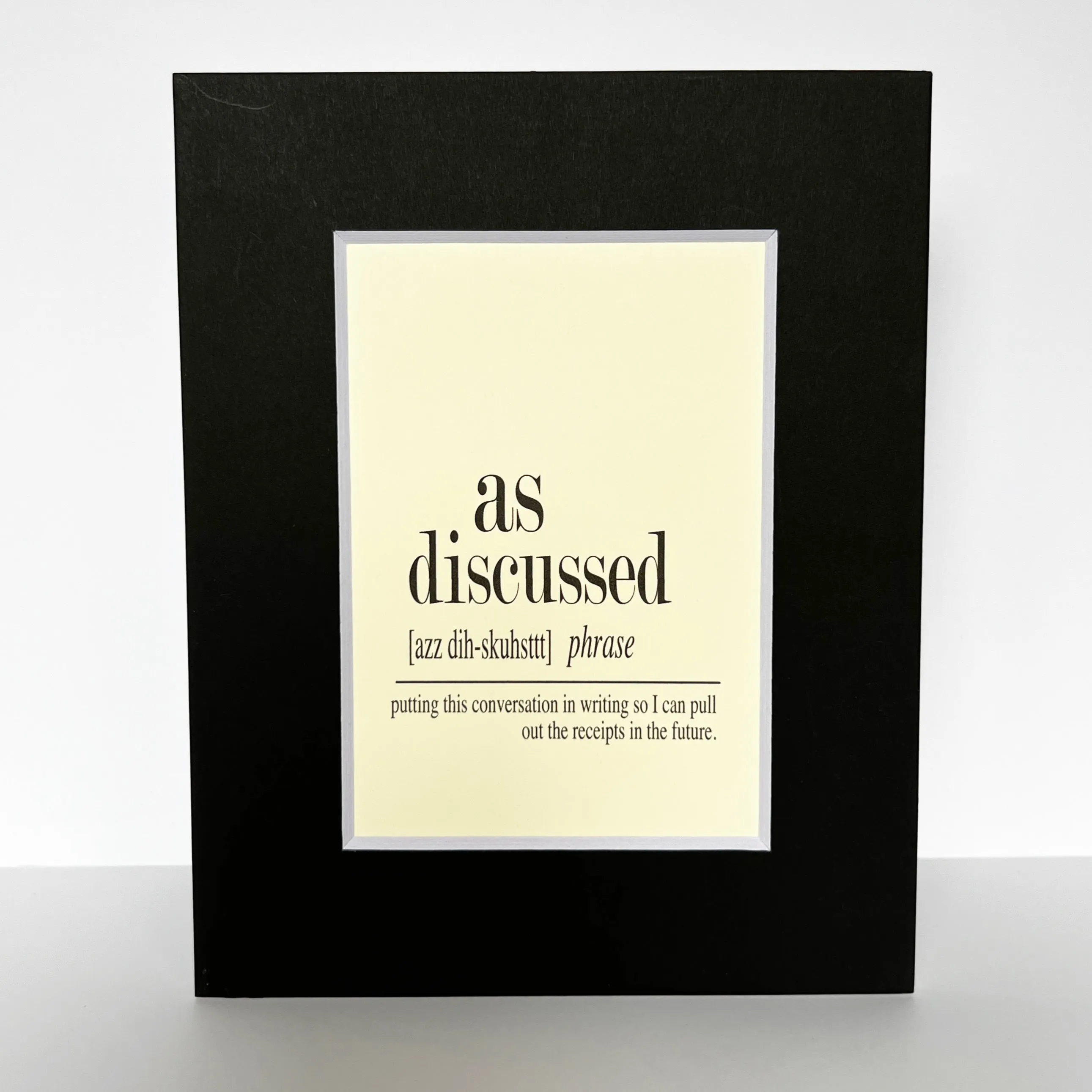 word art prints for the office - small