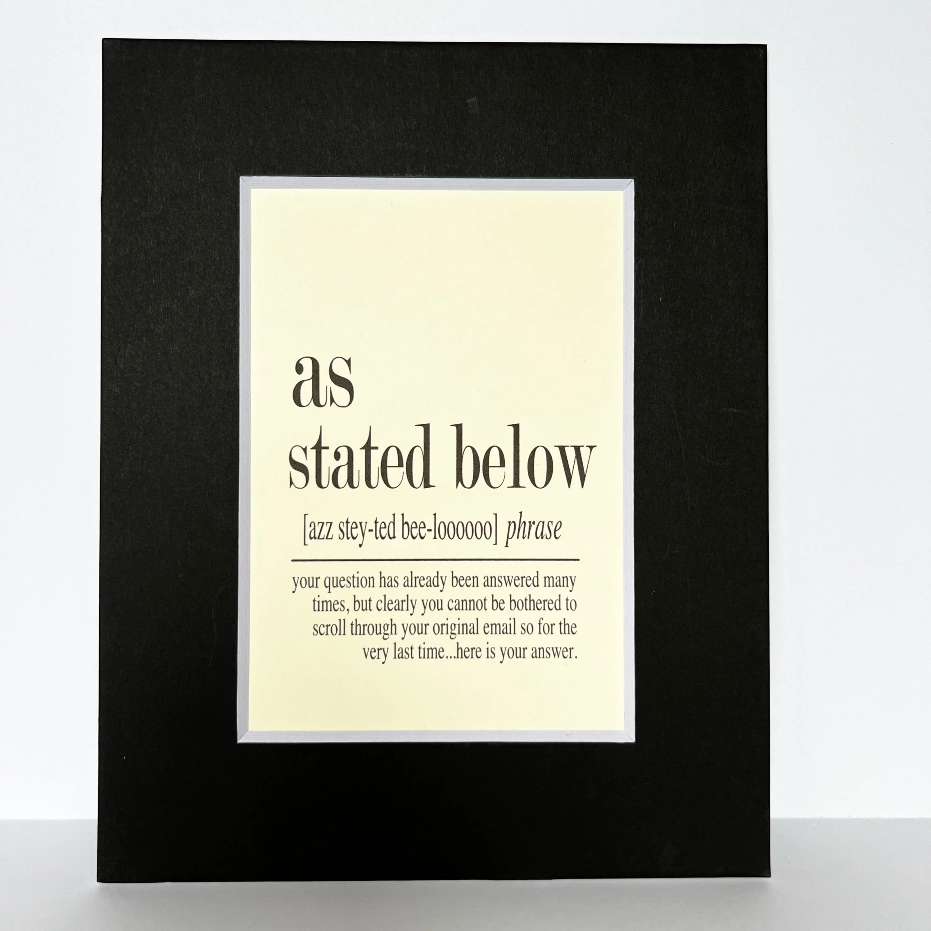 word art prints for the office - small
