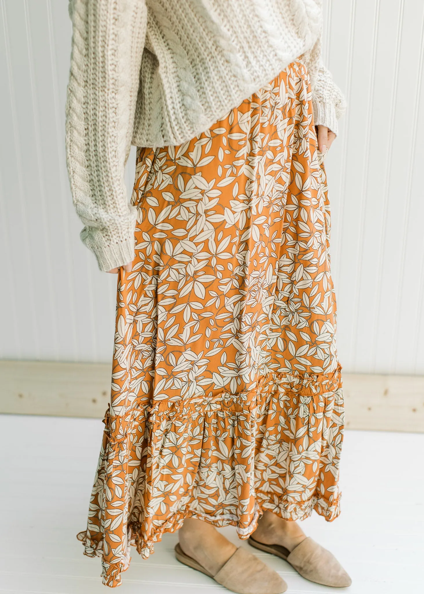 X Rusty Leaves Skirt