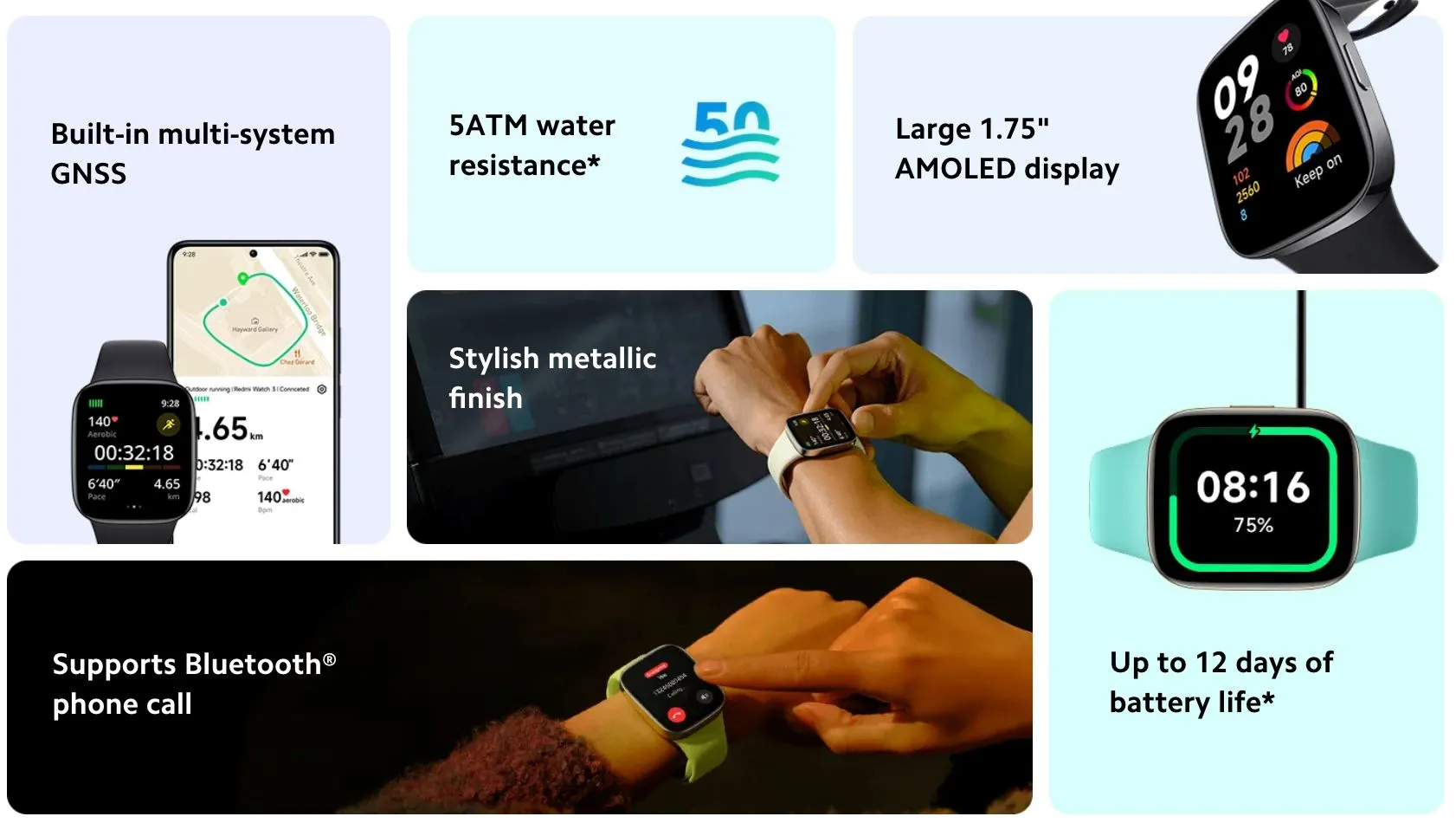 Xiaomi Redmi Bluetooth Smart Calling Watch 3