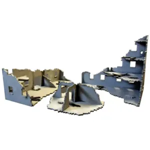 XOLK Pre-made Scenery: Urban War Zone Kit [C]