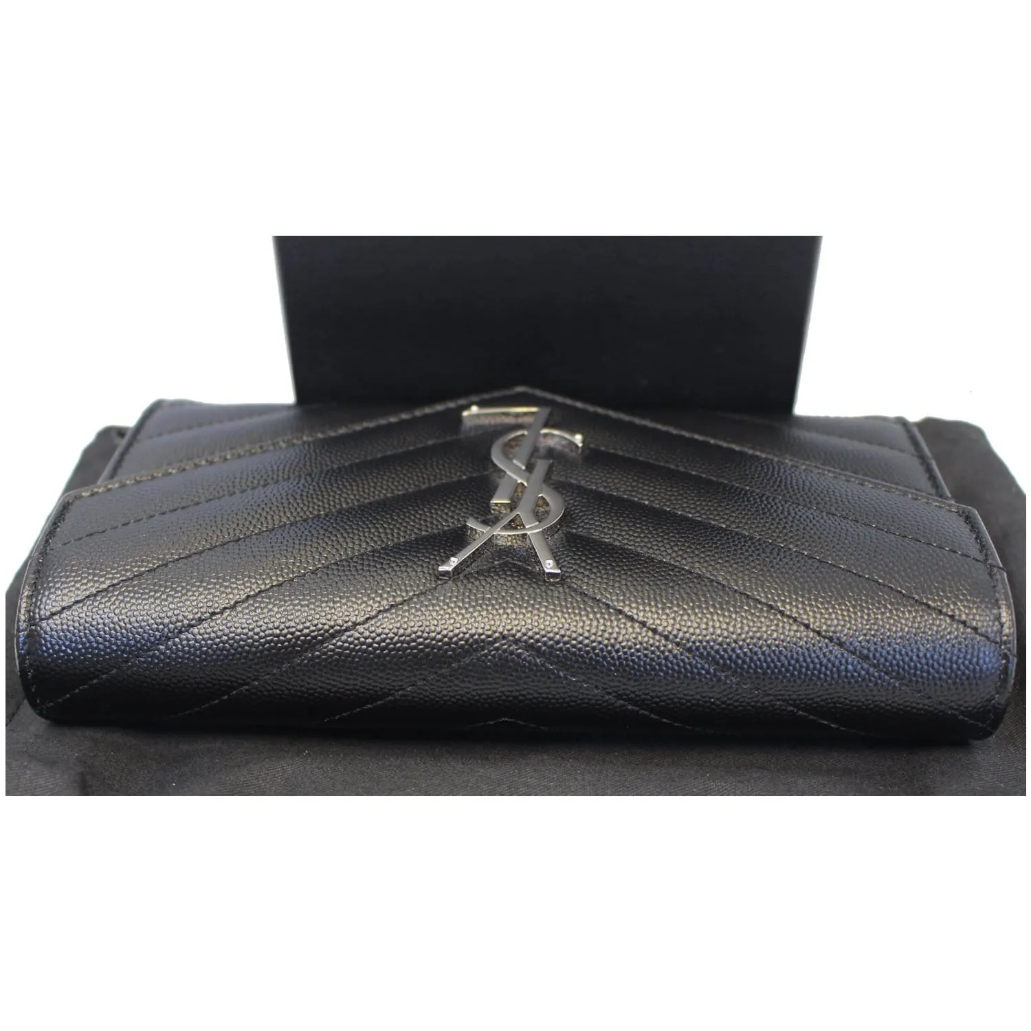 YVES SAINT LAURENT Large Grain De Poudre Wallet Black