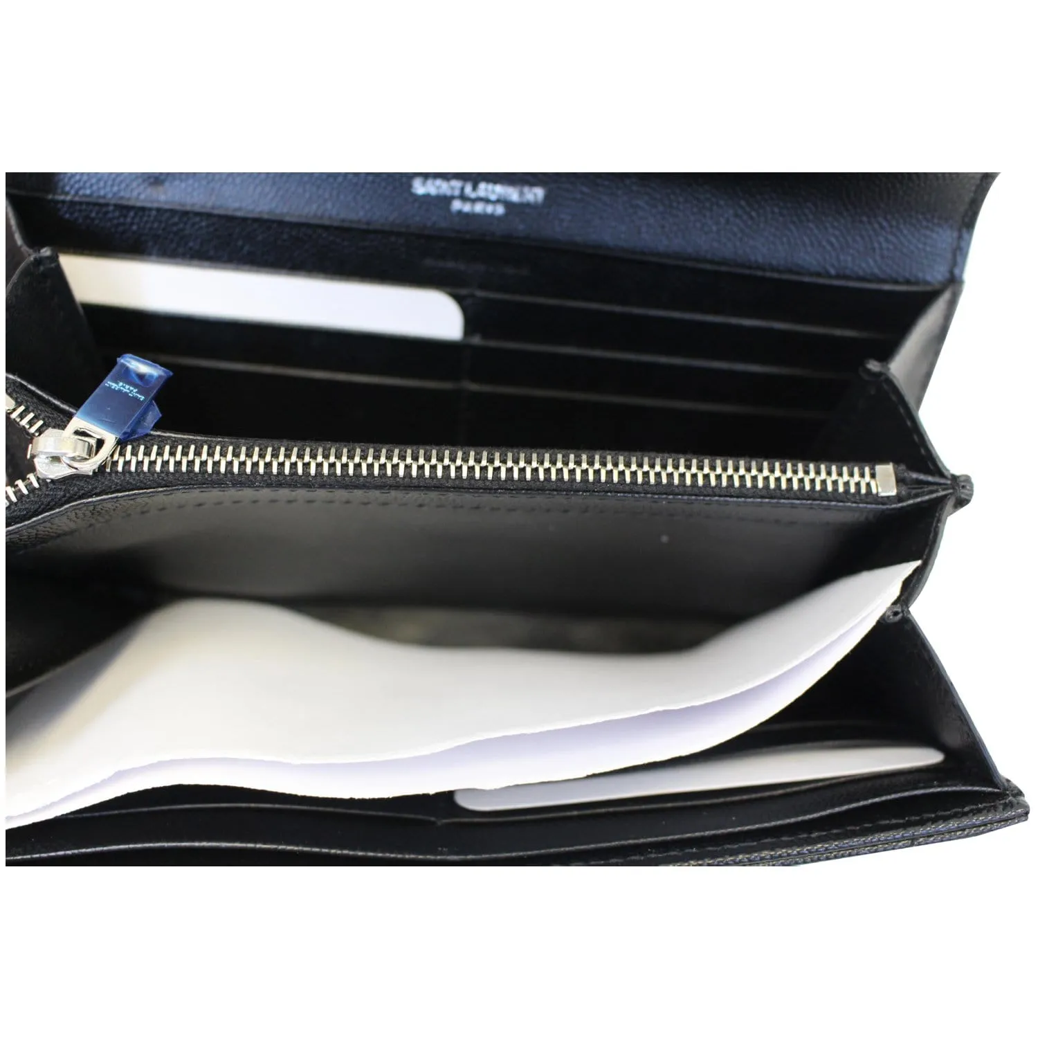 YVES SAINT LAURENT Large Grain De Poudre Wallet Black