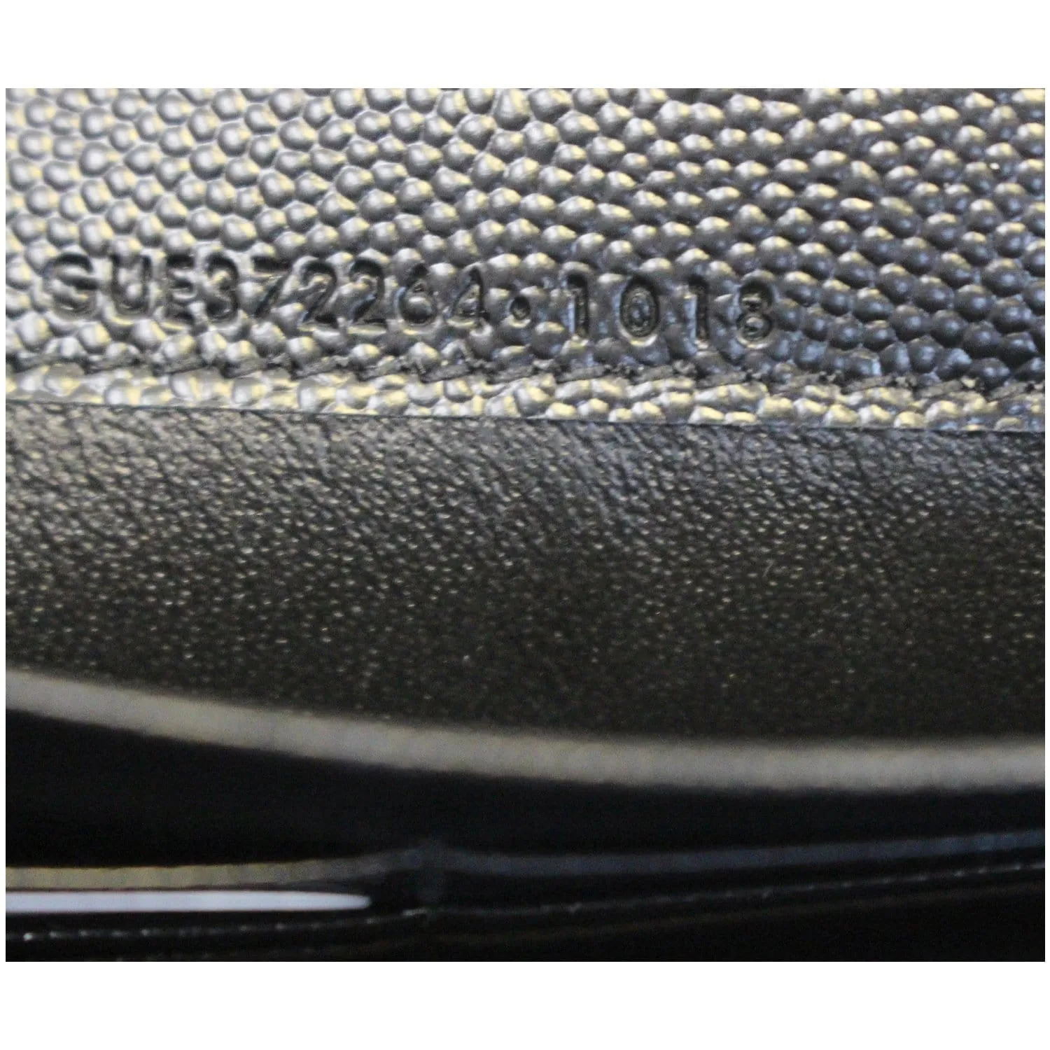 YVES SAINT LAURENT Large Grain De Poudre Wallet Black