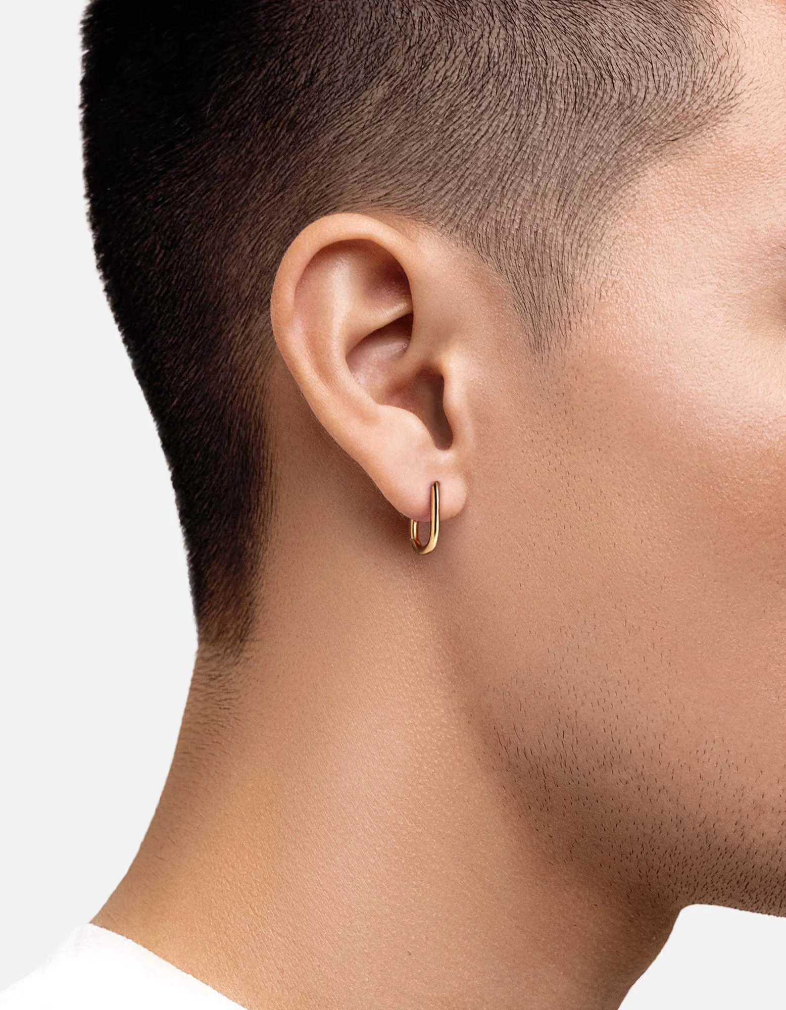 Zion Huggie Earring, Gold Vermeil